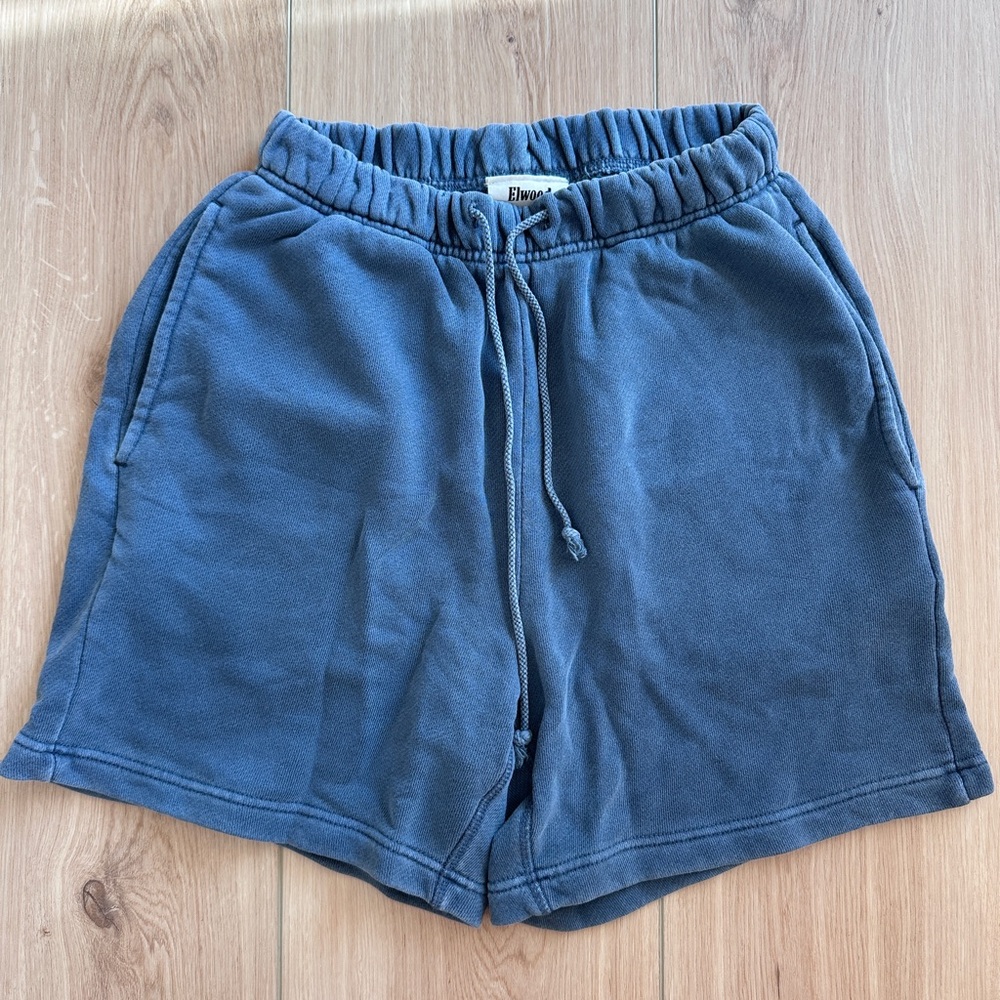 Elwood Blue Drawstring Shorts